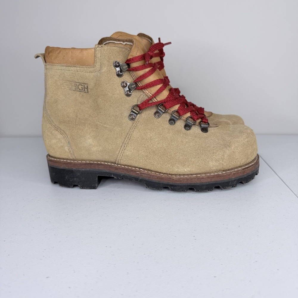 VTG Lehigh 100 Men's Suede Steel Toe Hiking Mountaineering Boots Sz 10.5 EEE